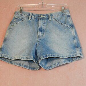 Womens Vintage White Washed Tommy Hilfiger Denim Shorts Size 7